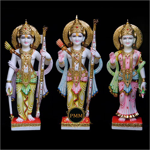 बहु-रंगीय राम दरबार की मूर्ति