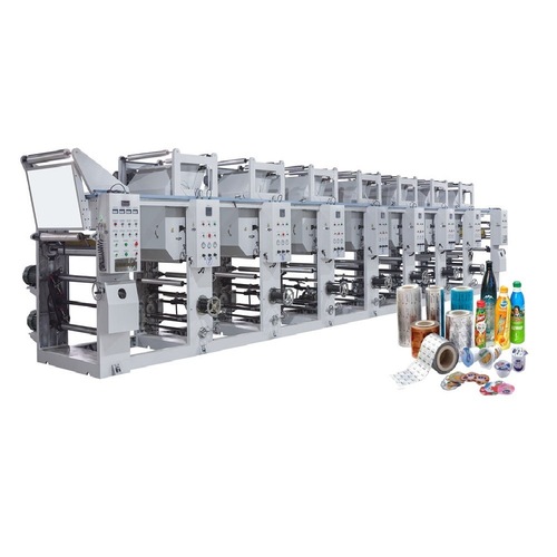 Pharma Printing Machine - BOPP, PET, PE, Aluminum Foil, 20 to 80 Inch Multicolor Printing | Automatic, Computerized, 1-Year Warranty