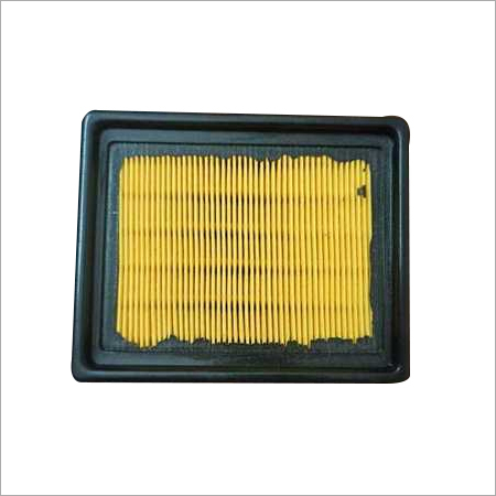 Air Filter - Paper & Pu Material, Yellow And Black Color | Best Efficiency For Hero Super Splendor Bs-6 2 Wheeler