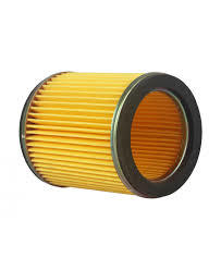Hero Super Splendor Air Filter - Paper And Metal Caps, Cylindrical Shape, Yellow, 70-80 Grams Weight | Reusable For Optimal Performance