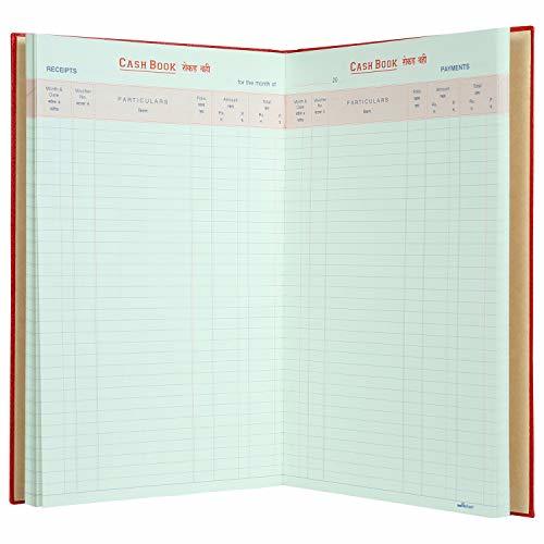 Cover Material :- Pvc(polyvinyl Chloride) Coated Cover Material Mahavir Cash Book - Fullscape Size - Double Column Register