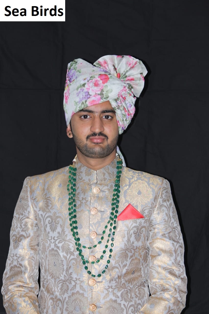 Digital Print Safa - Chanderi Fabric, 30 Inch Width , Multi-color Print Design, Custom Sizes Available