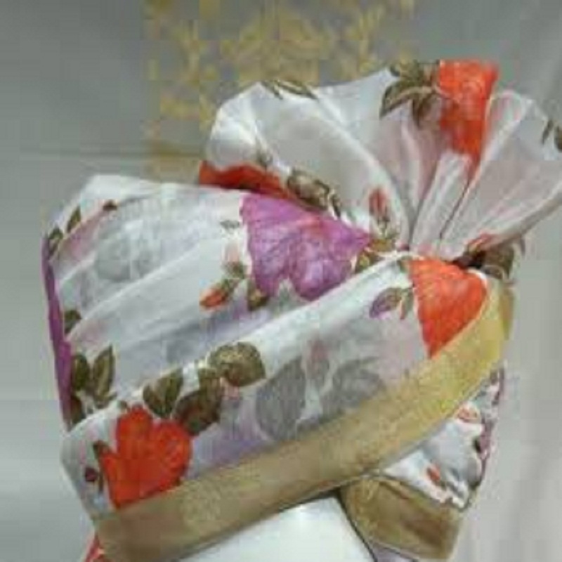 Digital Print Safa - Polyester, 30 Inch Width, Multi-color, 7-8 Mtr Length | Traditional Wedding Fabric, Printed Texture