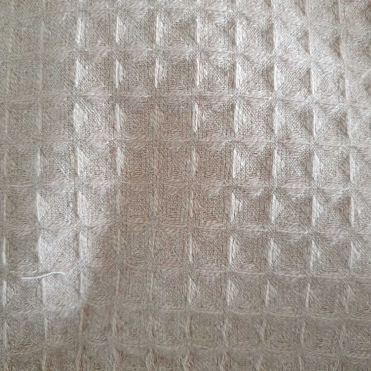 Waffle Fabric - Cotton Material, Customized Color Options | Washable, Ideal For Towels And Bathrobes
