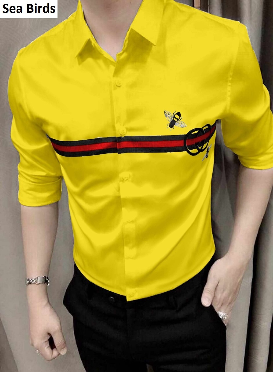 Dull By Dull Shirting Fabric - Dull Satin Quality, 36 Inch Width | Multi-color Digital Print, Polyester Material, Ideal For Shirt Making