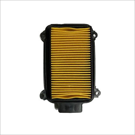 Hero Pleasure Air Filter - Paper and PU Material, Yellow and Black Design | Great Efficiency, Ideal for Super Splendor BS-6 Vehicles