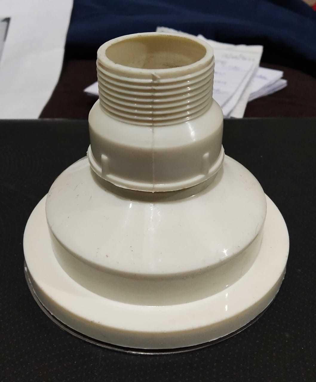 Cream Flower Lite Sink Coupling.