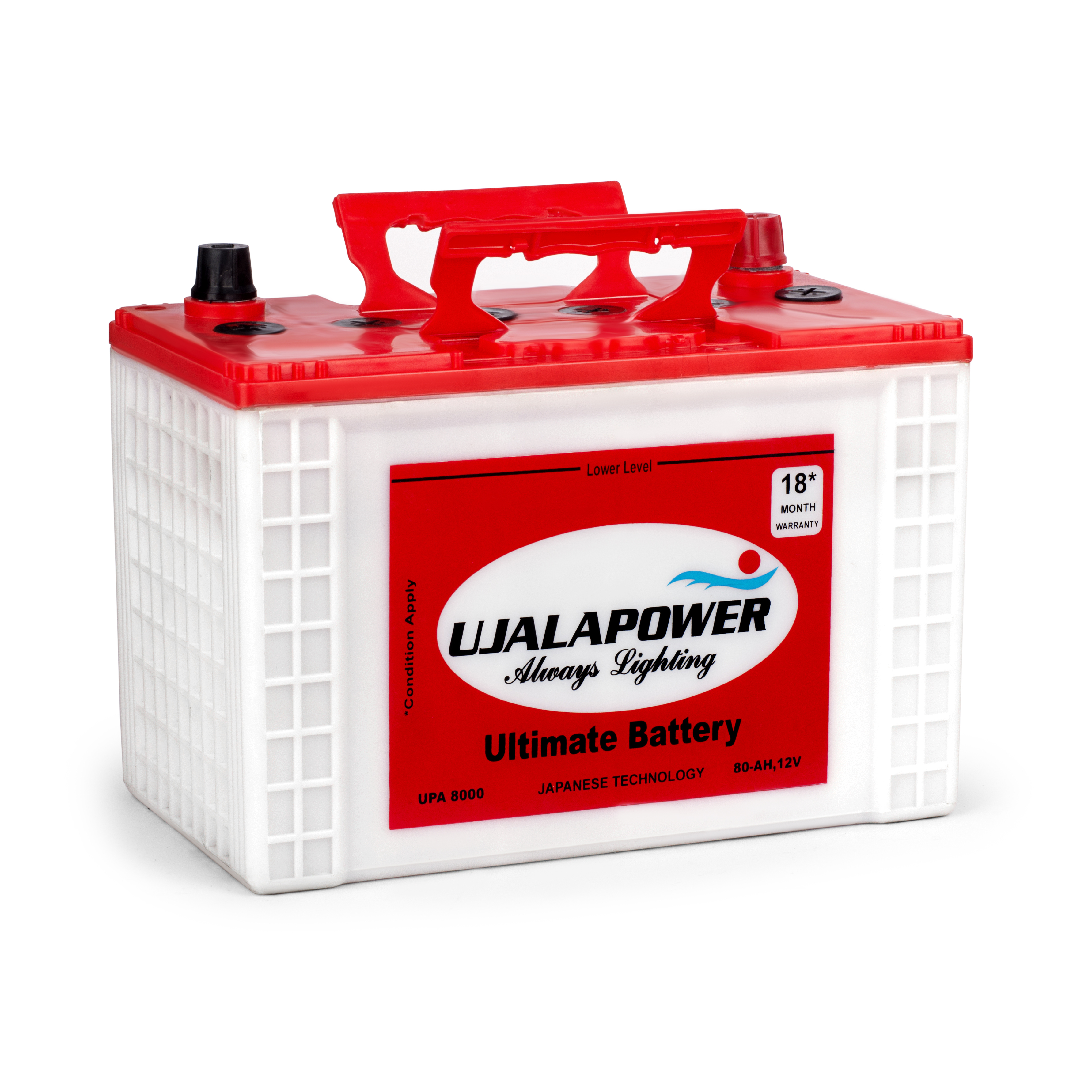 Ups 8000 Automotive Batteries - 12v, 51-80ah Acid Lead Battery | Lightweight 25kg Design For Reliable Power