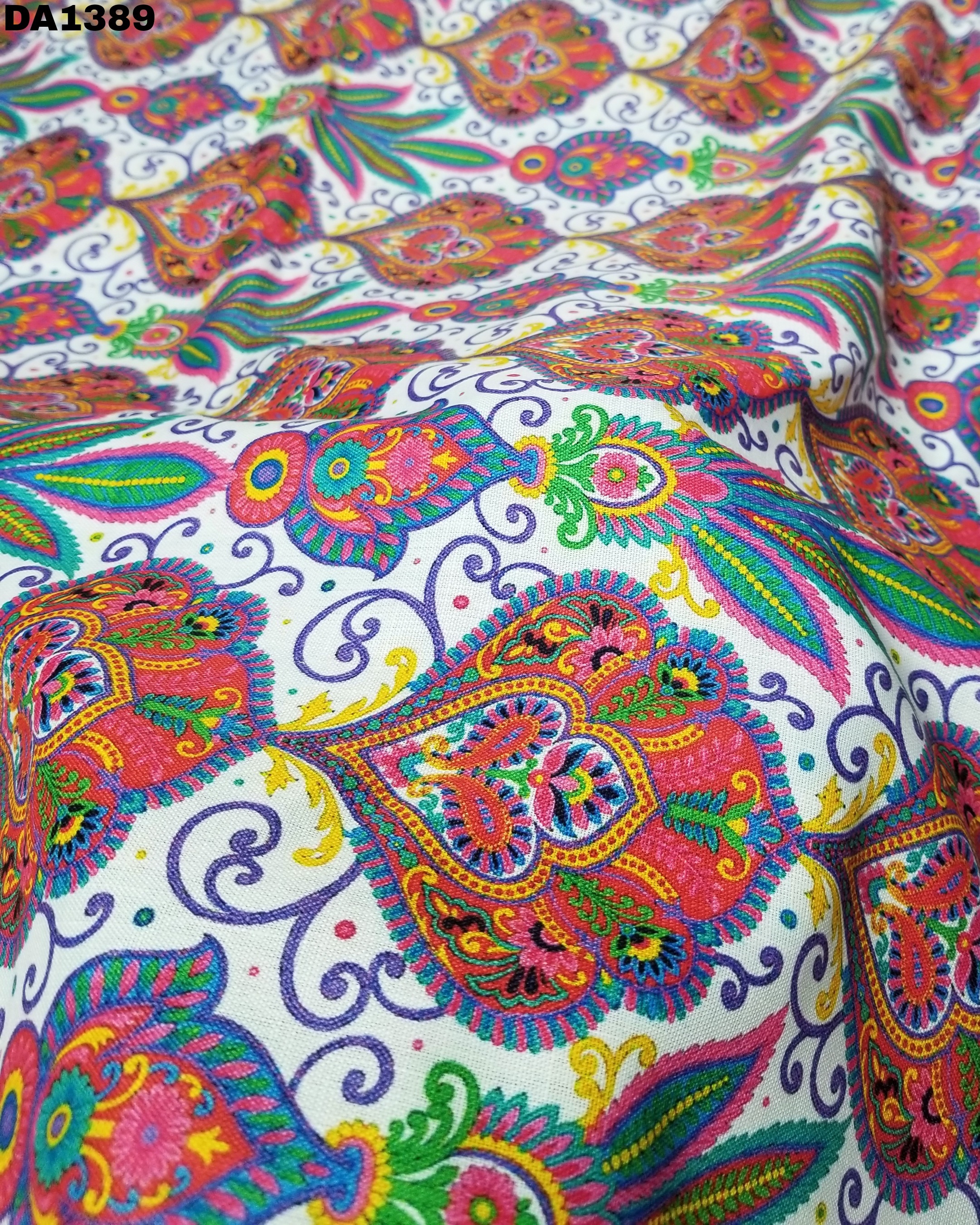 Digital Print Galaxy Cotton Silk Fabric - 44" Wide | Washable, Vibrant Colors For Garments