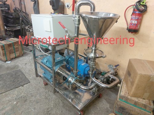 2 Stage Inline Homogenizer - High Grade Material, 850 Liters Per Minute Flow Rate | H.s.m 41010 Hp Motor, Compact Design, Versatile Stator Options