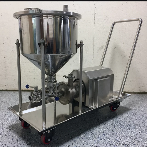 2 Stage Inline Homogenizer - High Grade Material, 850 Liters Per Minute Flow Rate | H.s.m 41010 Hp Motor, Compact Design, Versatile Stator Options