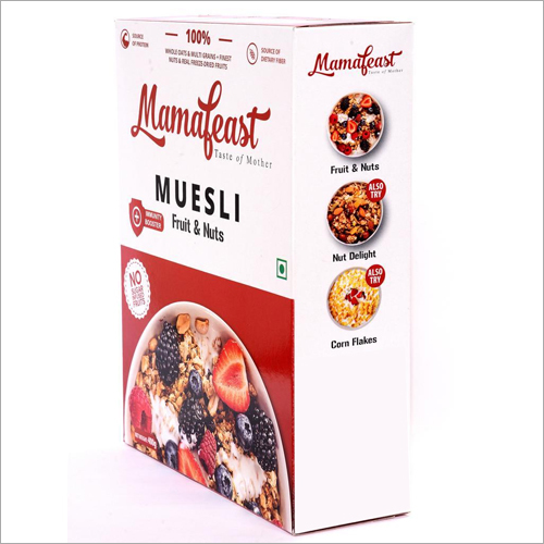 Muesli Fruit And Nuts - 400 Gram Pack | Gluten-free, Low-carb, Low-fat, Sugar-free, Fried Processing, 9 Months Shelf Life, Cooked Style