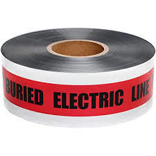Underground Warning Tape - Pp Material, 100 Meter Length, Up To 54 Inch Width | Customized Thickness 0.1-1.2 Mm, Multi-purpose Use For Gas, Electric, And Water Pipeline Marking