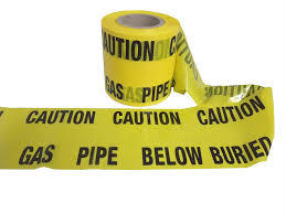 Underground Warning Tape - Pp Material, 100 Meter Length, Up To 54 Inch Width | Customized Thickness 0.1-1.2 Mm, Multi-purpose Use For Gas, Electric, And Water Pipeline Marking