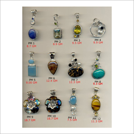 Stone Silver Pendant
