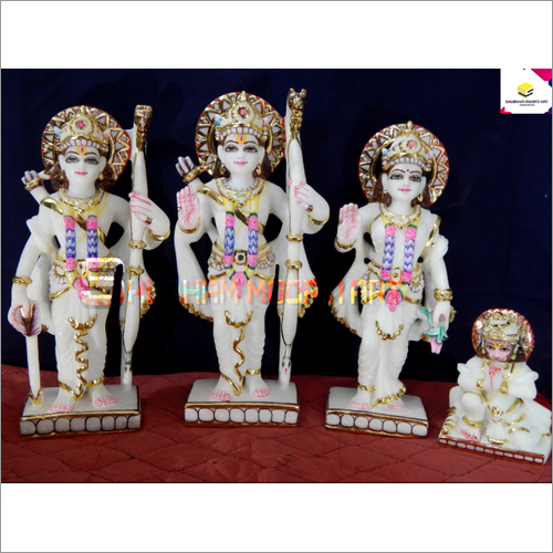 Religious Marble Ram Darbar Statue