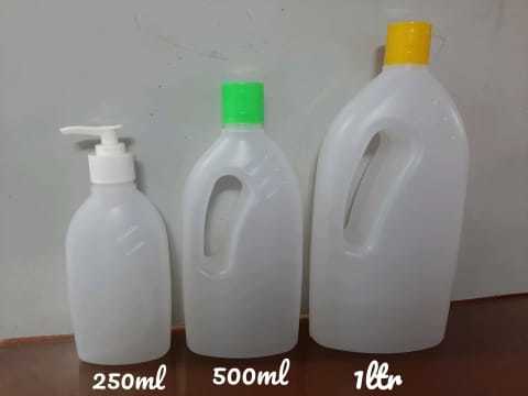 Toilet Cleaner Bottles - Liquid Storage Sizes: 250ml, 500ml, 1L | Color: White, Translucent Quality for Convenient Usage