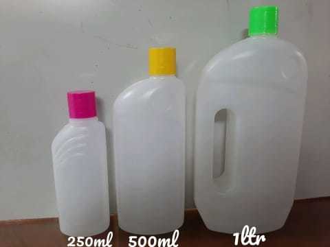 Toilet Cleaner Bottles - Liquid Storage Sizes: 250ml, 500ml, 1l | Color: White, Translucent Quality For Convenient Usage