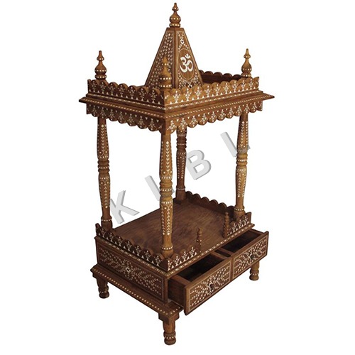 Wooden Inlay Mandir