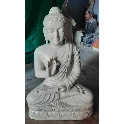 संगमरमर की हस्तनिर्मित बुद्ध प्रतिमा