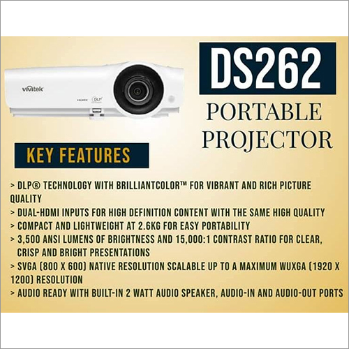 Ds262 पोर्टेबल प्रोजेक्टर रिज़ॉल्यूशन: 1920 A 1200