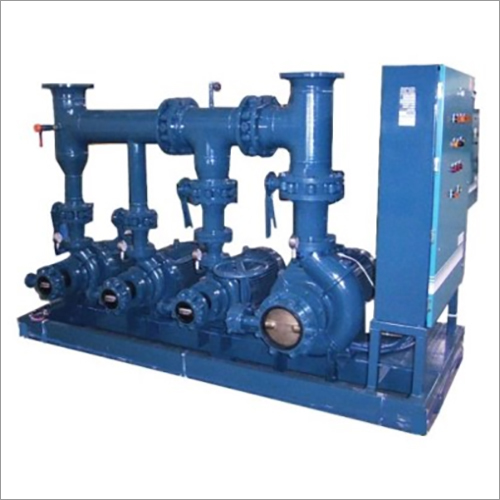 Blue Industrial Pump Skid
