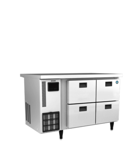 दराज के साथ काउंटर रेफ्रिजरेटर 120 के तहत