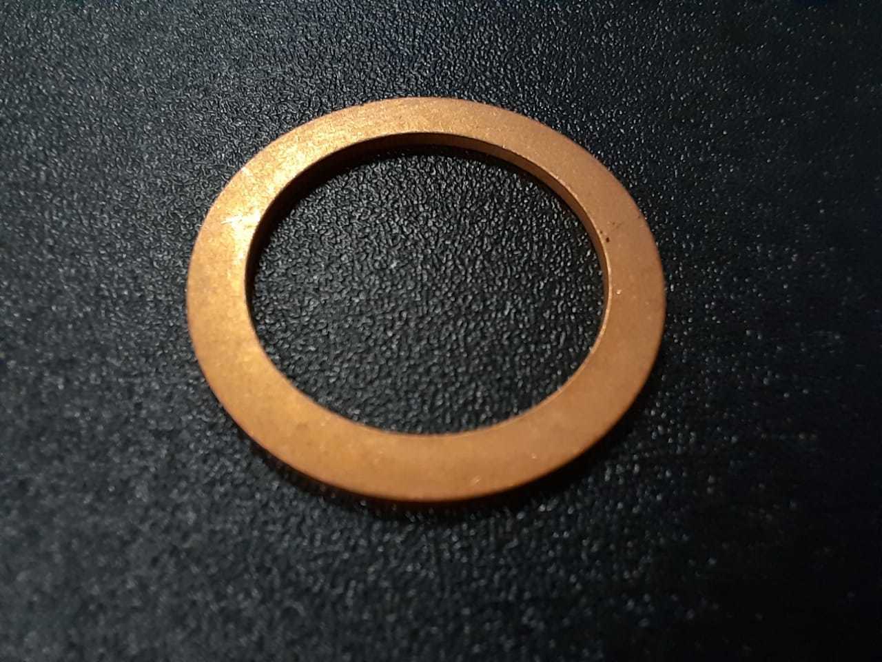 Copper Washer - 16x20x1.0 Mm, Bright Annealing Finish | Copper Color, Circular Shape For Sealing Gaskets