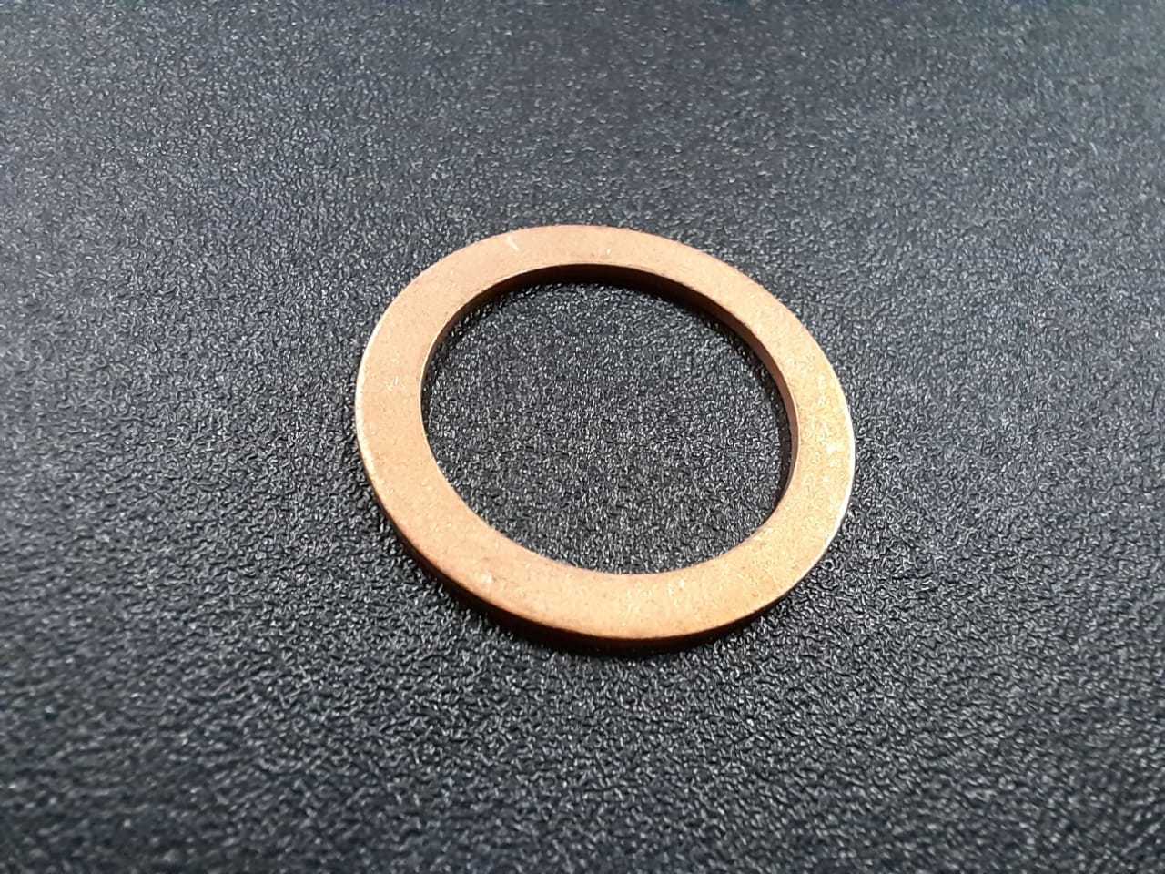 Copper Washer - 16x20x1.0 Mm, Bright Annealing Finish | Copper Color, Circular Shape For Sealing Gaskets