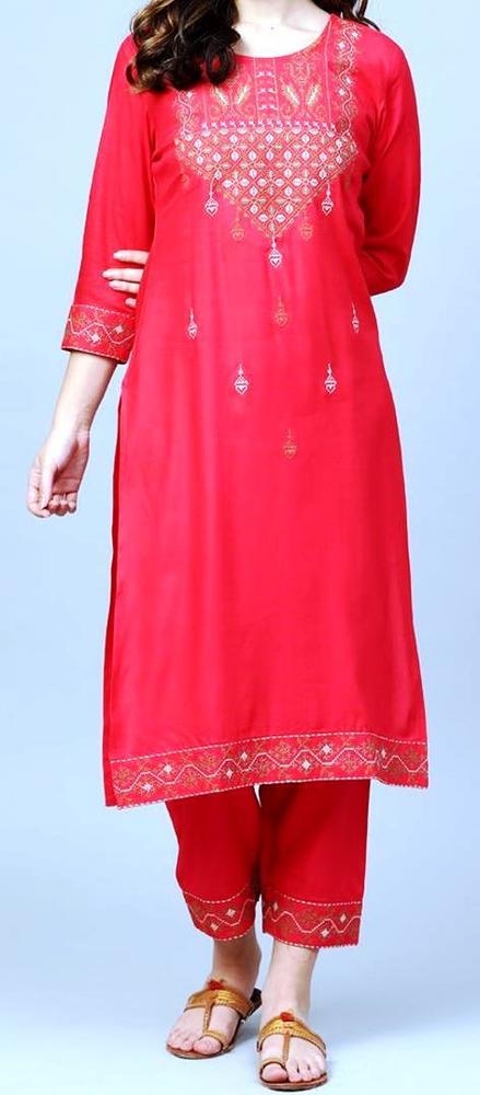 Red/ Yellow/ Green Trendy Kurti