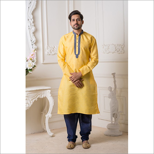 Indian Mens Silk Kurta Pajama