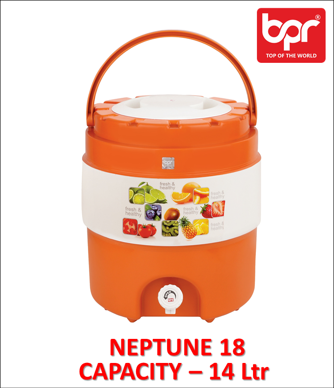 4 Colours Available - Red Chilled Water Container