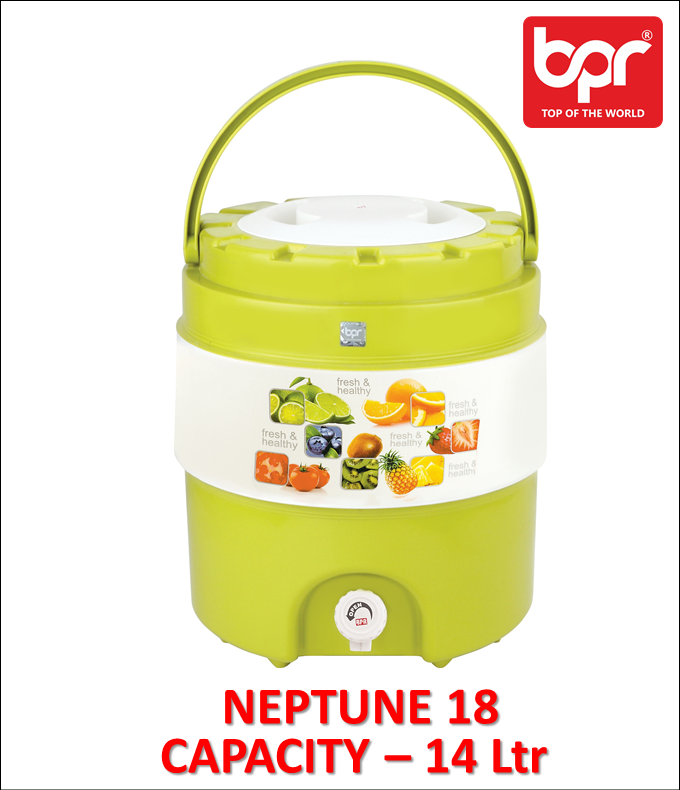 4 Colours Available - Red Chilled Water Container