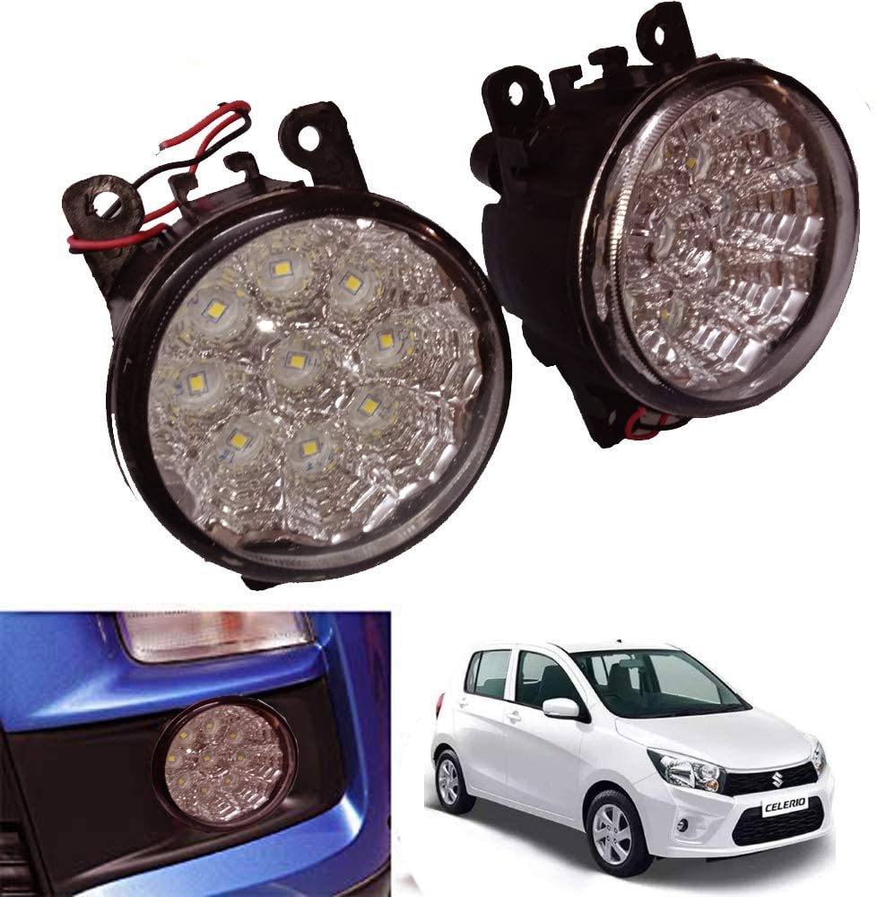 Universal Car Led Light For Maruti Suzuki Car Fog Light For Maruti Suzuki Swift, Ritz, Swift, Baleno, Wagonr, S Cross, Xl6, Eartia, Sx4, Ignis, Ciaz, Brezza, Celerio, Kwid, Nexon,