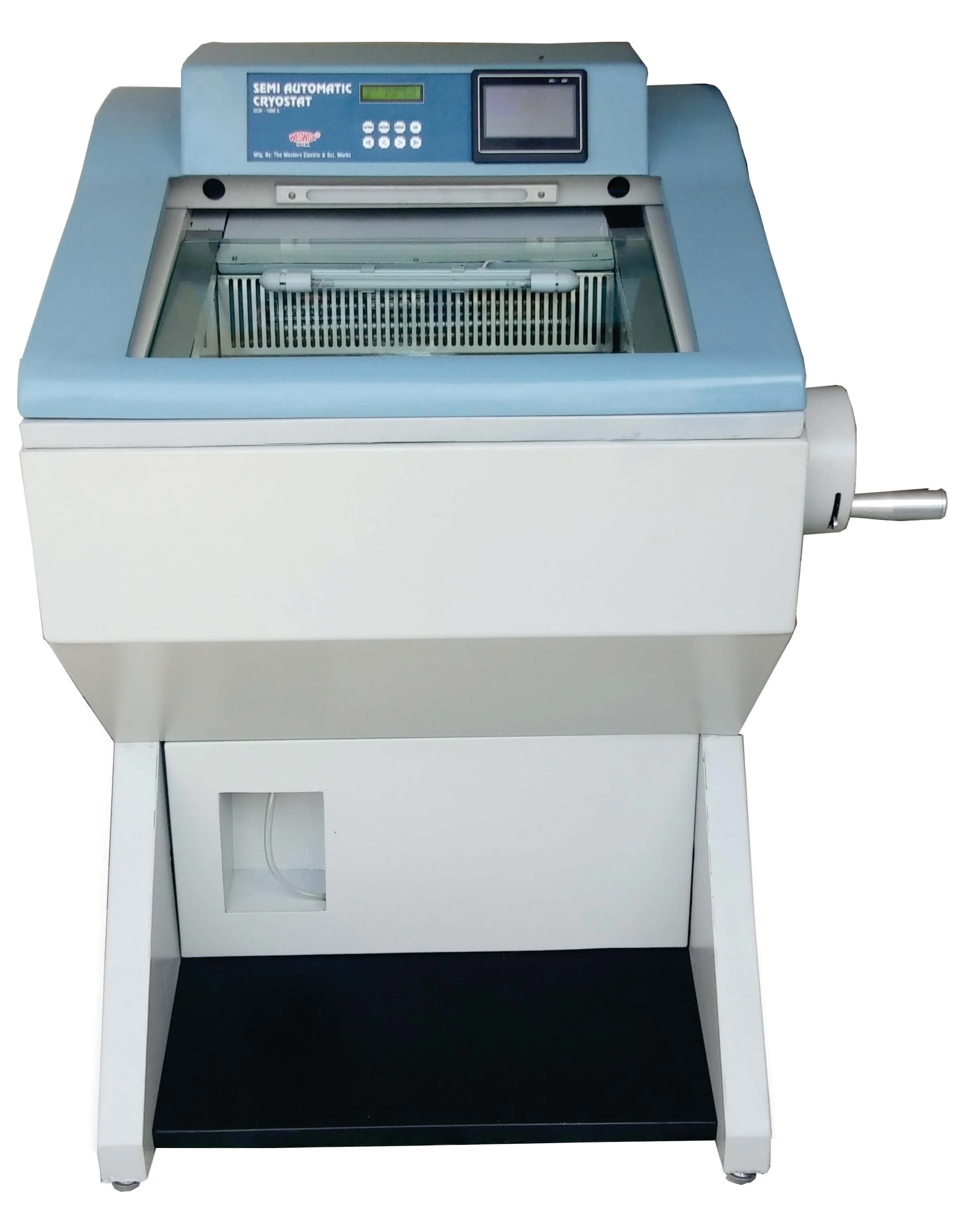 Automatic Cryostat Microtome - 220v, Section Thickness Range 1µm-60µm | Motorized Feed Drive, Dual Compressor, Uv Sterilization, Adjustable Cutting Angle, Portable Design With Castors