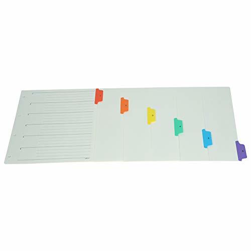 Binder Index Divider (1 To 6) - A4 Size - Multicolour Tabs Files Can Be Used For Multi-subject Purpose