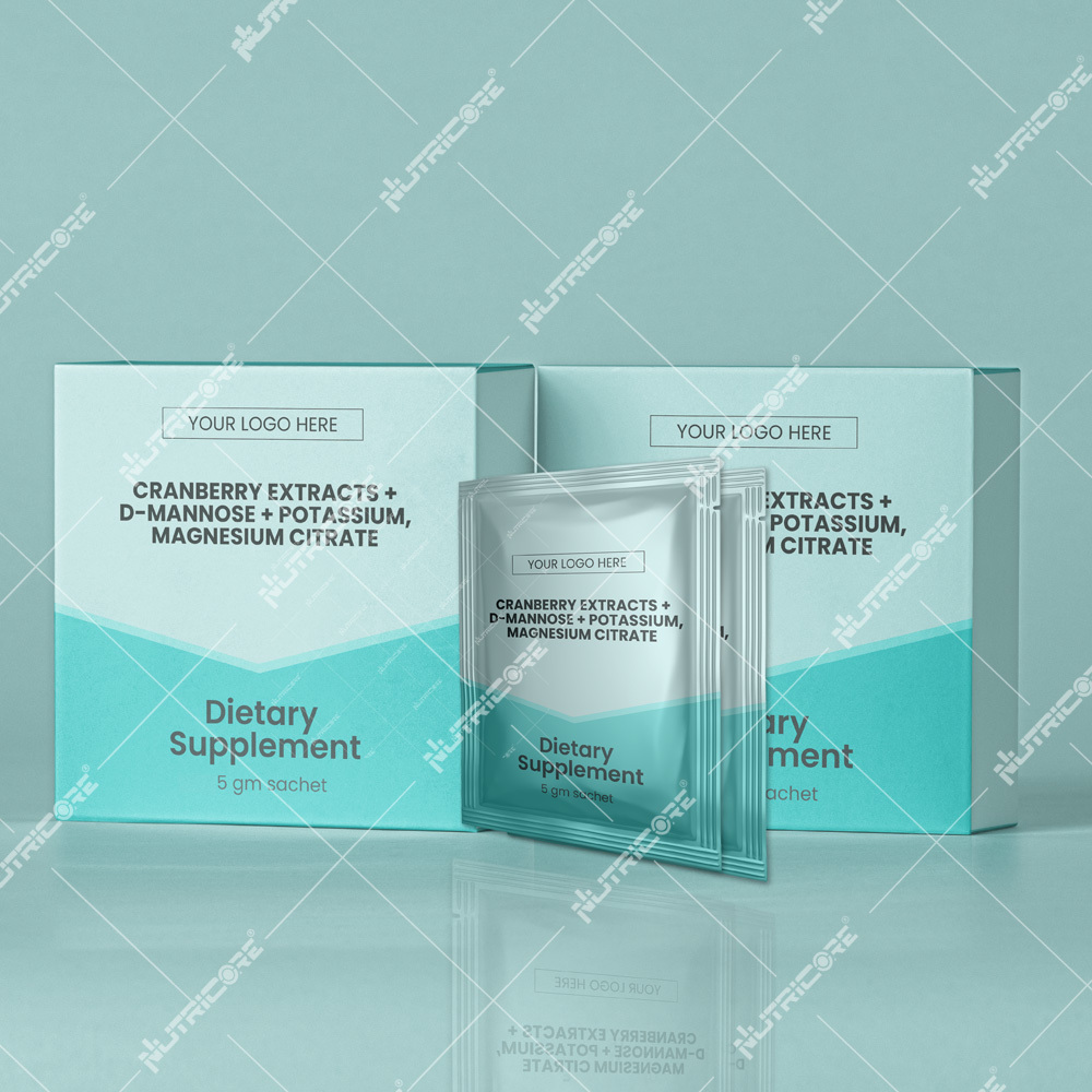 Cranberry Extracts + D-mannose + Potassium Magnesium Citrate Sachet