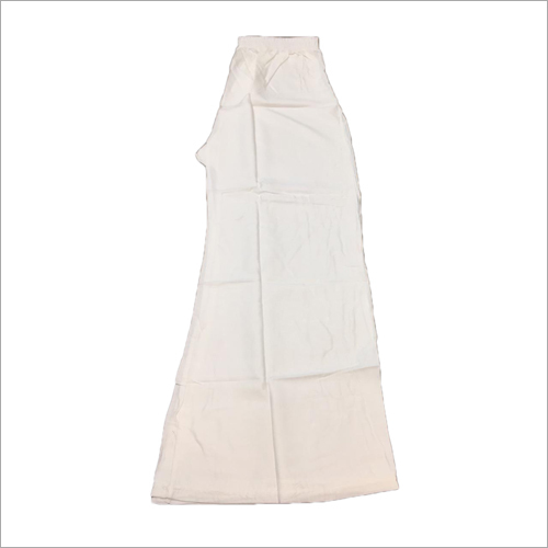White Palazzo - Cotton Fabric, Casual Wear , Plain Design For All Seasons