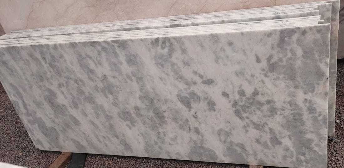 Indan Marble - 2cm Thick, Variable Dimensions | Grey Color, Durable Material, Elegant Look, Unique Patterns, Polished Finish