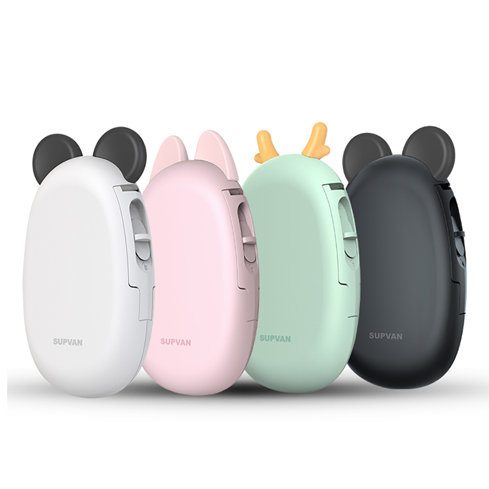 Label Printer E10 - Thermal, 4.5x18x11 Cm, Cute Multi-color Design | Wireless Bluetooth, Portable, Customizable Ears And Patterns