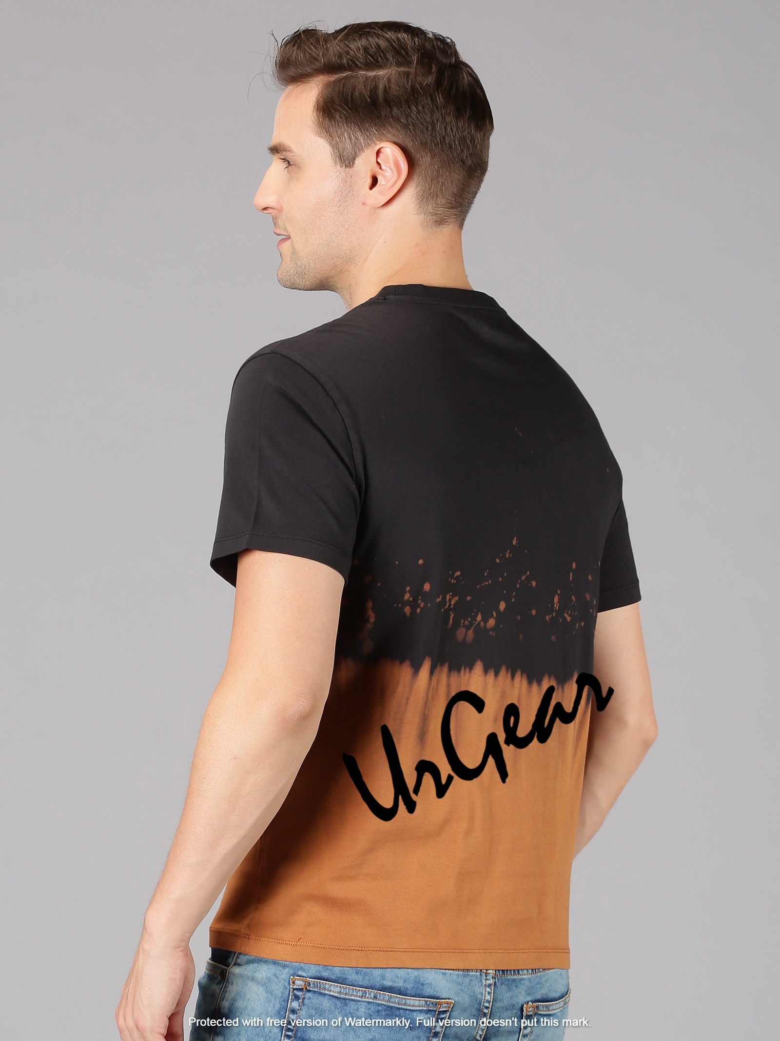 Men Round Neck T-shirt - 100% Combed Cotton, Sizes S-xxl, Black Color | Short Sleeves, Bio-washed & Pre-shrunk, Aql 2.5 Quality
