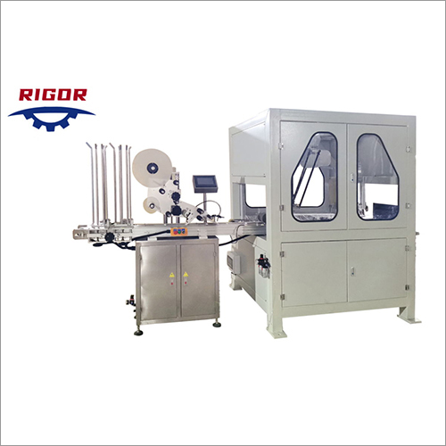 व्हाइट फुल ऑटो वेट वाइप्स लिड एप्लीकेटर मशीन