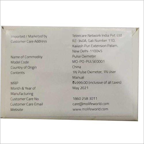 Tele Care Oximeter