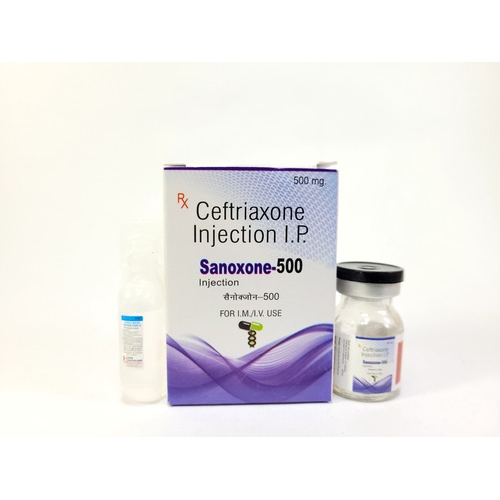 Ceftriaxone Injection - 500mg Dosage | Antibiotic Treatment for Bacterial Infections