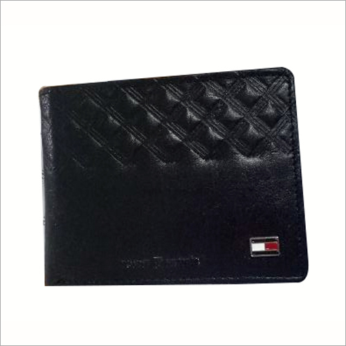 काले चमड़े का बटुआ