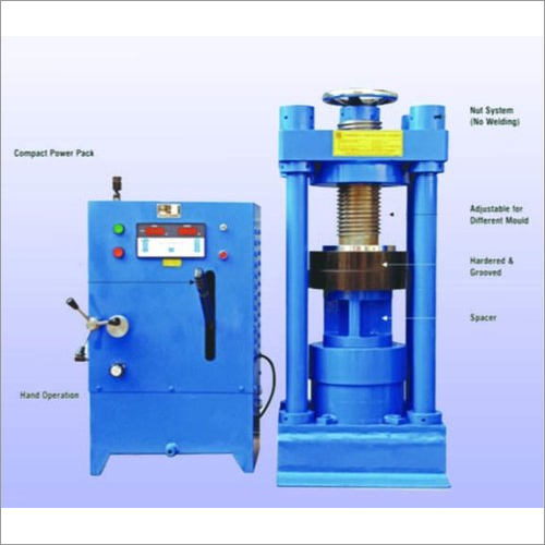 क्यूब टेस्टिंग मशीन मशीन का वजन: 2 टन लंबा टन