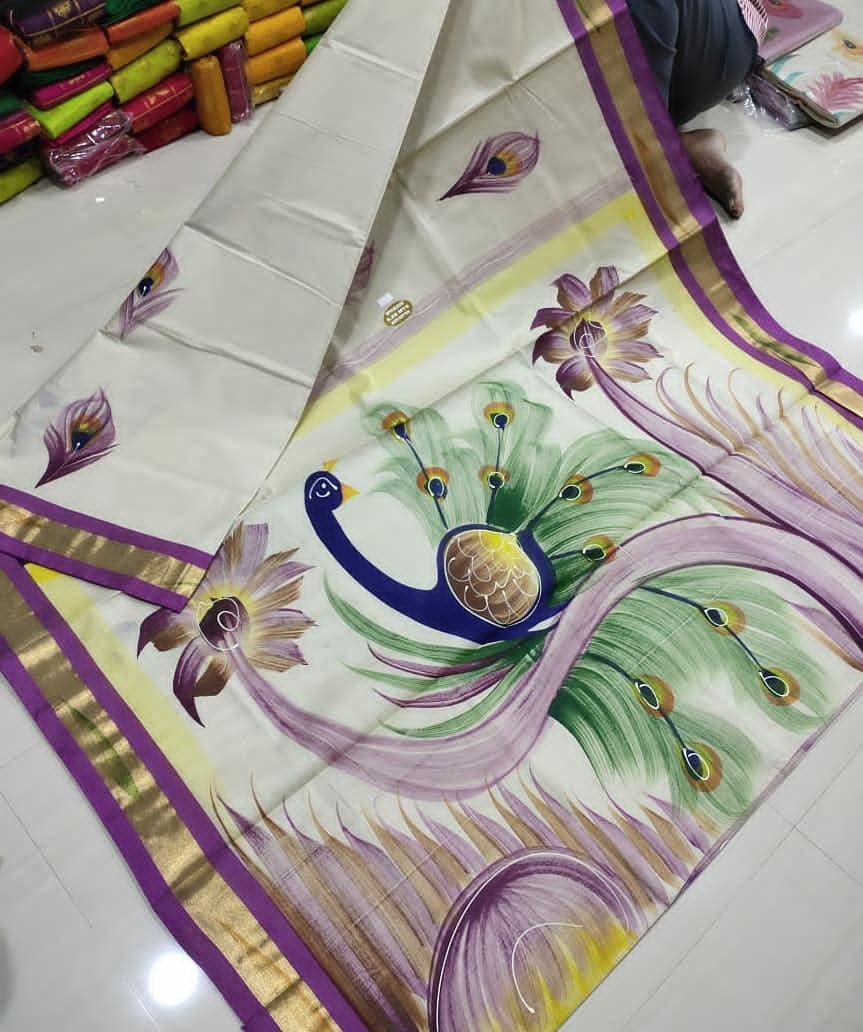 Digital Printed Saree - Customized Size, Breathable Material | Casual Wear With Customized Logo, All-season Print Pattern