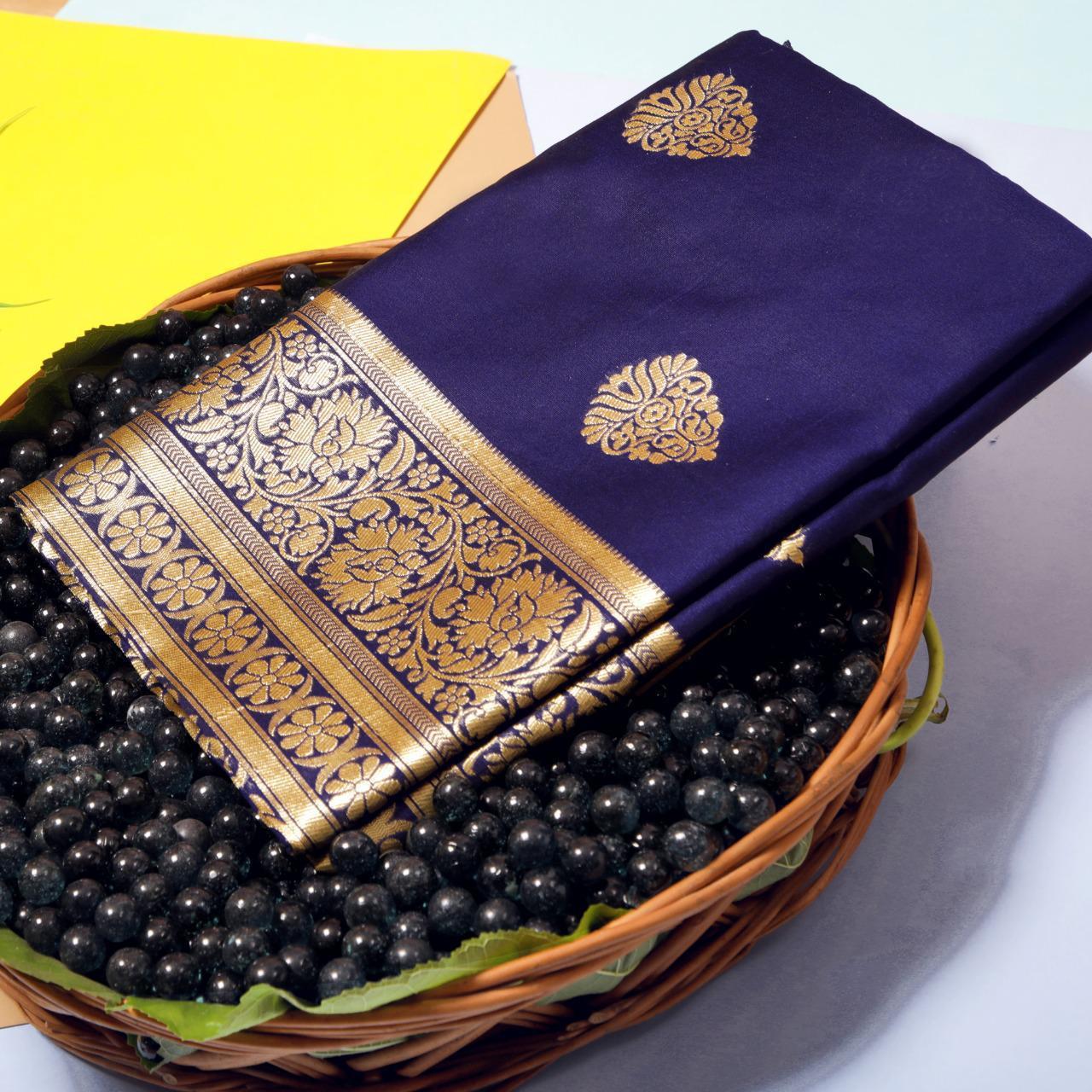 Spft Lichni Silk Saree - Soft And Silky Litchi Silk, Customized Size, 5 Colors Available | Heavy Rich Pallu, Jaqqard Blouse, Breathable And Washable