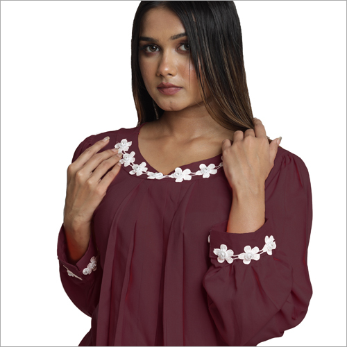 Washable Heavy Quality Rayon Top And Cotton Lycra Pant Set