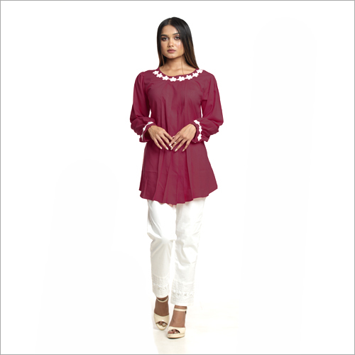 Washable Heavy Quality Rayon Top And Cotton Lycra Pant Set